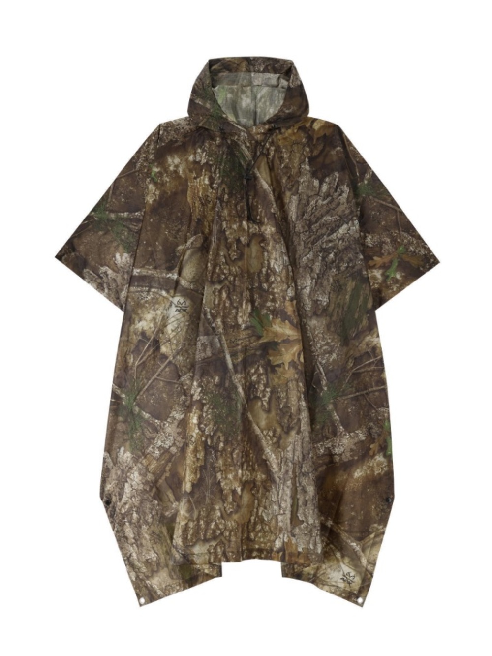 Stearns Waterproof Camouflage Hooded Poncho Realtree Forest Neutral Earth Style